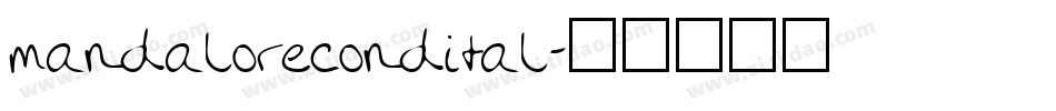 mandalorecondital字体转换