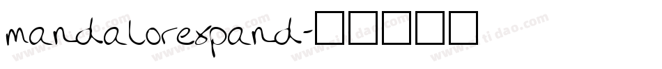 mandalorexpand字体转换