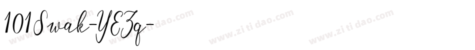 101Swak-YEZq字体转换