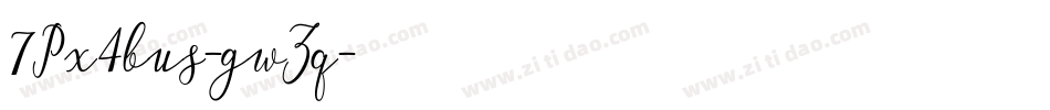 7Px4bus-gwZq字体转换