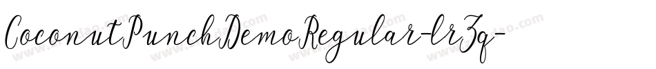 CoconutPunchDemoRegular-lrZq字体转换