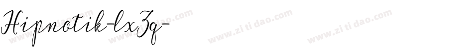 Hipnotik-lxZq字体转换