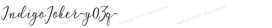 IndigoJoker-y0Zq字体转换