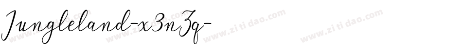 Jungleland-x3nZq字体转换