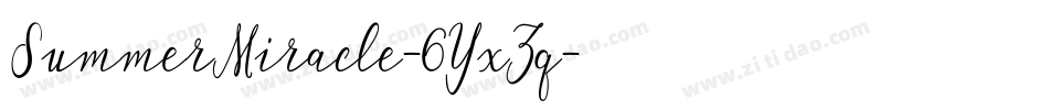 SummerMiracle-6YxZq字体转换 SummerMiracle-6YxZq字体转换