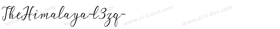 TheHimalaya-l3zq字体转换 TheHimalaya-l3zq字体转换