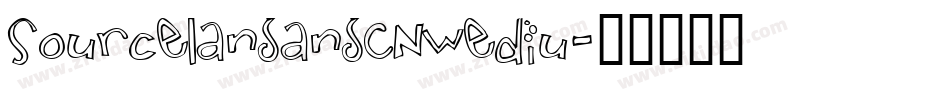 SourcelansansCNwediu字体转换