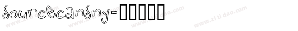 sourcecansny字体转换