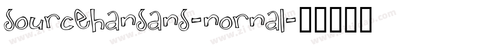 sourcehansans-nornal字体转换