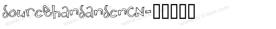 sourcehansanscnCN字体转换