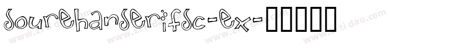 sourehanserifsc-ex字体转换