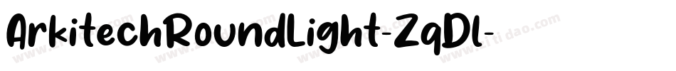 ArkitechRoundLight-ZqDl字体转换