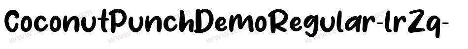 CoconutPunchDemoRegular-lrZq字体转换