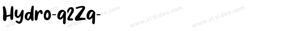 Hydro-q2Zq字体转换