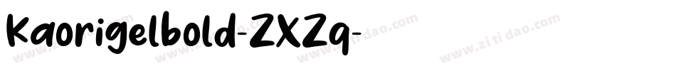 Kaorigelbold-ZXZq字体转换