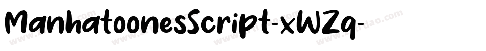 ManhatoonesScript-xWZq字体转换