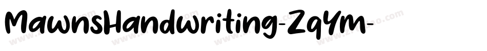 MawnsHandwriting-ZqYm字体转换
