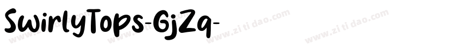SwirlyTops-GjZq字体转换