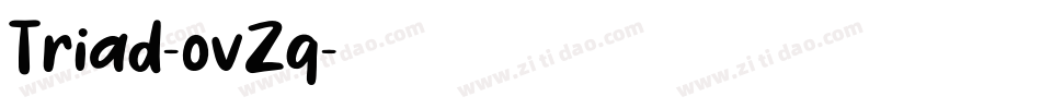 Triad-ovZq字体转换