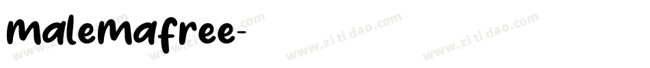 malemafree字体转换