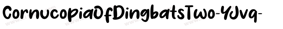 CornucopiaOfDingbatsTwo-YJvq字体转换