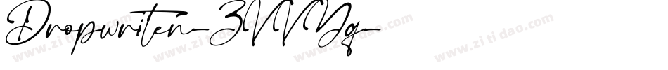Dropwriten-ZVVYq字体转换