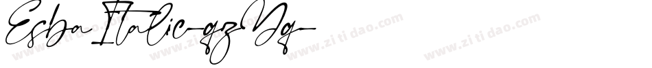 EsbaItalic-qzYq字体转换
