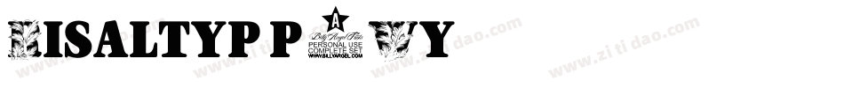 Risaltyp-p4Wy字体转换
