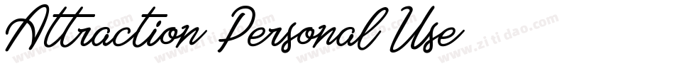 Attraction-Personal-Use-2字体转换