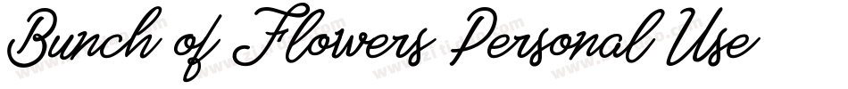 Bunch-of-Flowers-Personal-Use-2字体转换