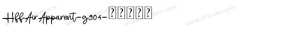 HffAirApparent-g904字体转换