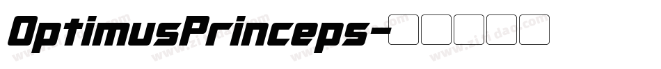 OptimusPrinceps字体转换