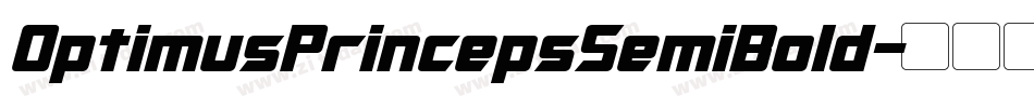 OptimusPrincepsSemiBold字体转换