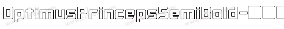 OptimusPrincepsSemiBold字体转换