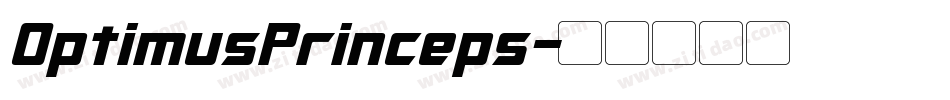 OptimusPrinceps字体转换