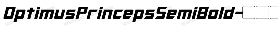 OptimusPrincepsSemiBold字体转换