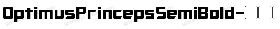 OptimusPrincepsSemiBold字体转换