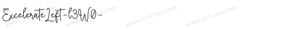 ExcelerateLeft-l3W0字体转换 ExcelerateLeft-l3W0字体转换