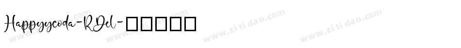 Happyycoda-RDel字体转换
