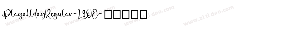 PlayalldayRegular-L9OE字体转换