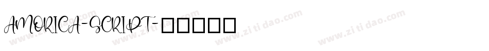 AMORICA-SCRIPT字体转换