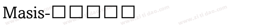 Masis字体转换