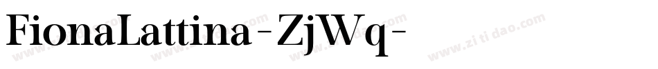 FionaLattina-ZjWq字体转换