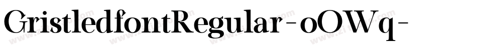 GristledfontRegular-oOWq字体转换 GristledfontRegular-oOWq字体转换