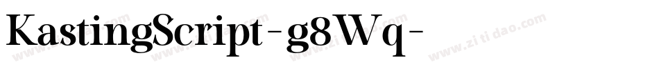 KastingScript-g8Wq字体转换