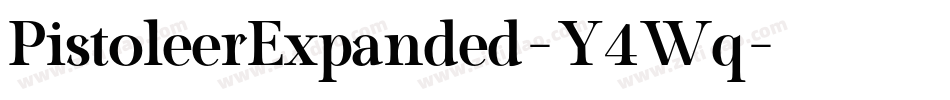 PistoleerExpanded-Y4Wq字体转换