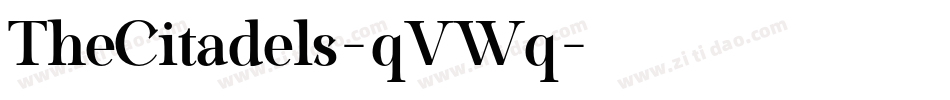 TheCitadels-qVWq字体转换