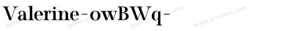 Valerine-owBWq字体转换