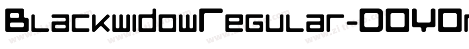 BlackwidowRegular-DOYOm字体转换