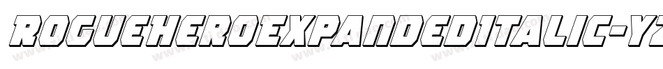 RogueHeroExpandedItalic-Yzz4q字体转换